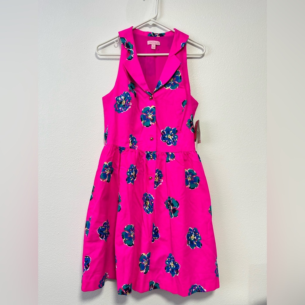 Lilly Pulitzer Pink Halter A-Line Mini Dress